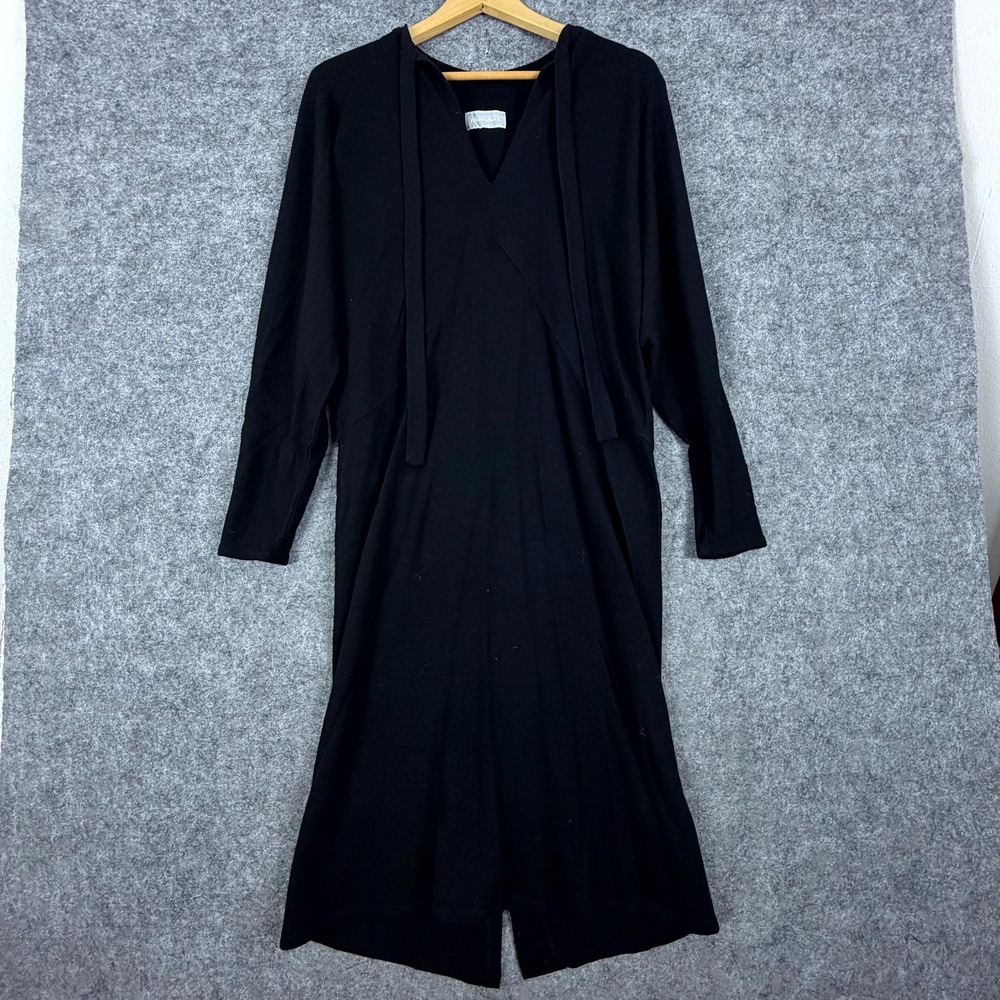 Vintage Alexandra L Los Angeles Sweater Dress‎ Womens Medium Black Business